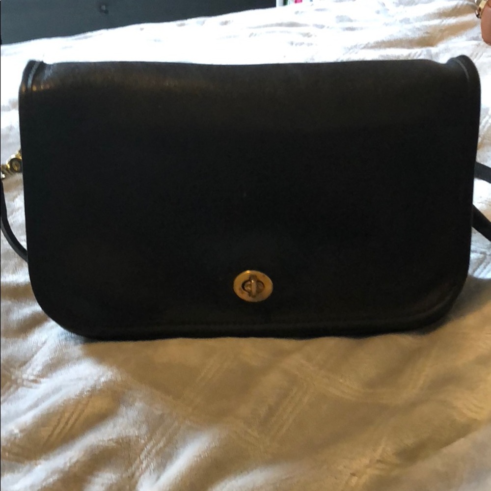 Vintage coach large leather bag